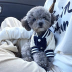 Embroidered Pet Varsity Jacket