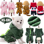 Flannel Dog Jumpsuit