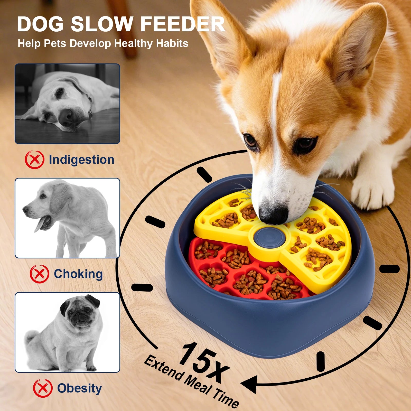 3-Layer Slow Feeder Bowl