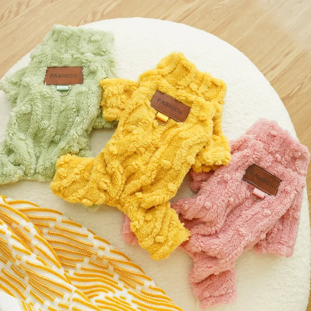 Cozy Fleece Pet Jumpsuit