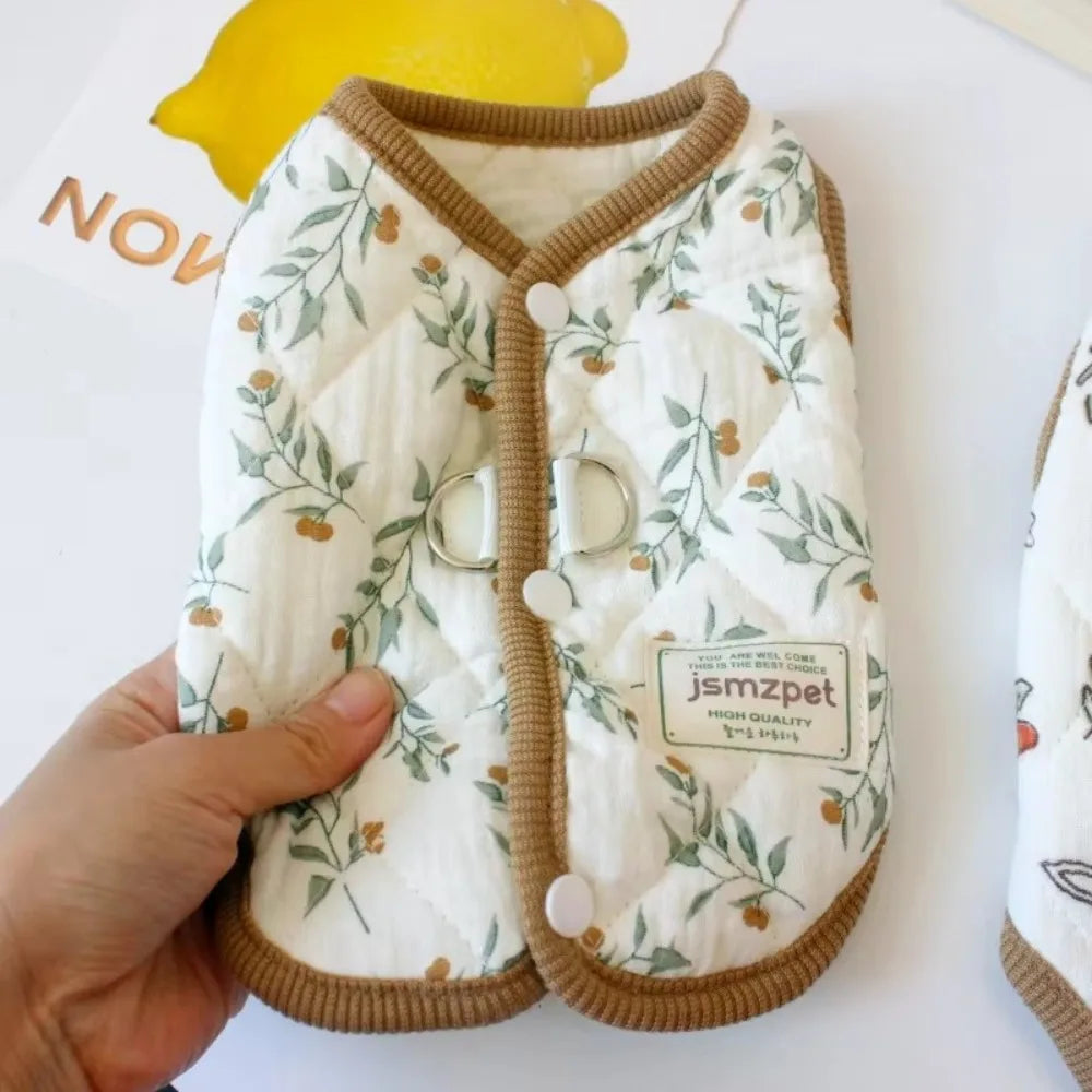 Rabbit Print Pet Jacket