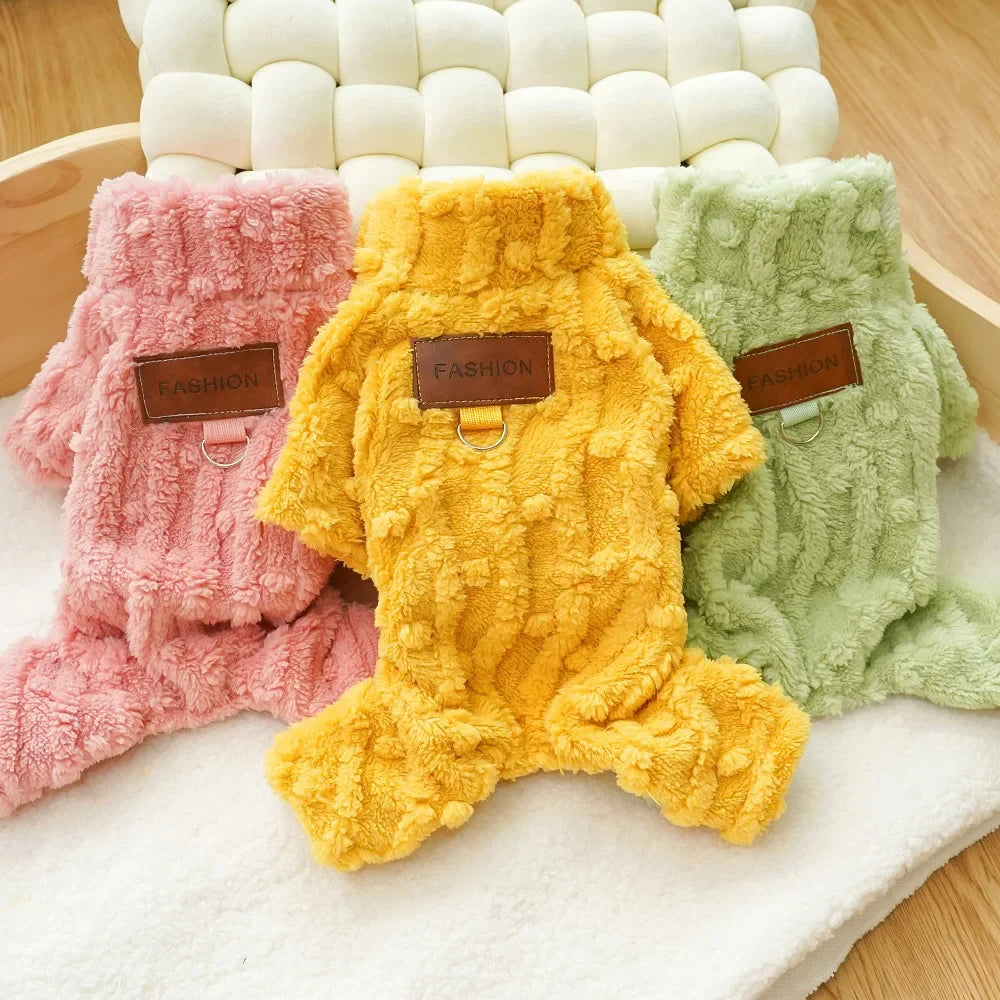 Cozy Fleece Pet Jumpsuit