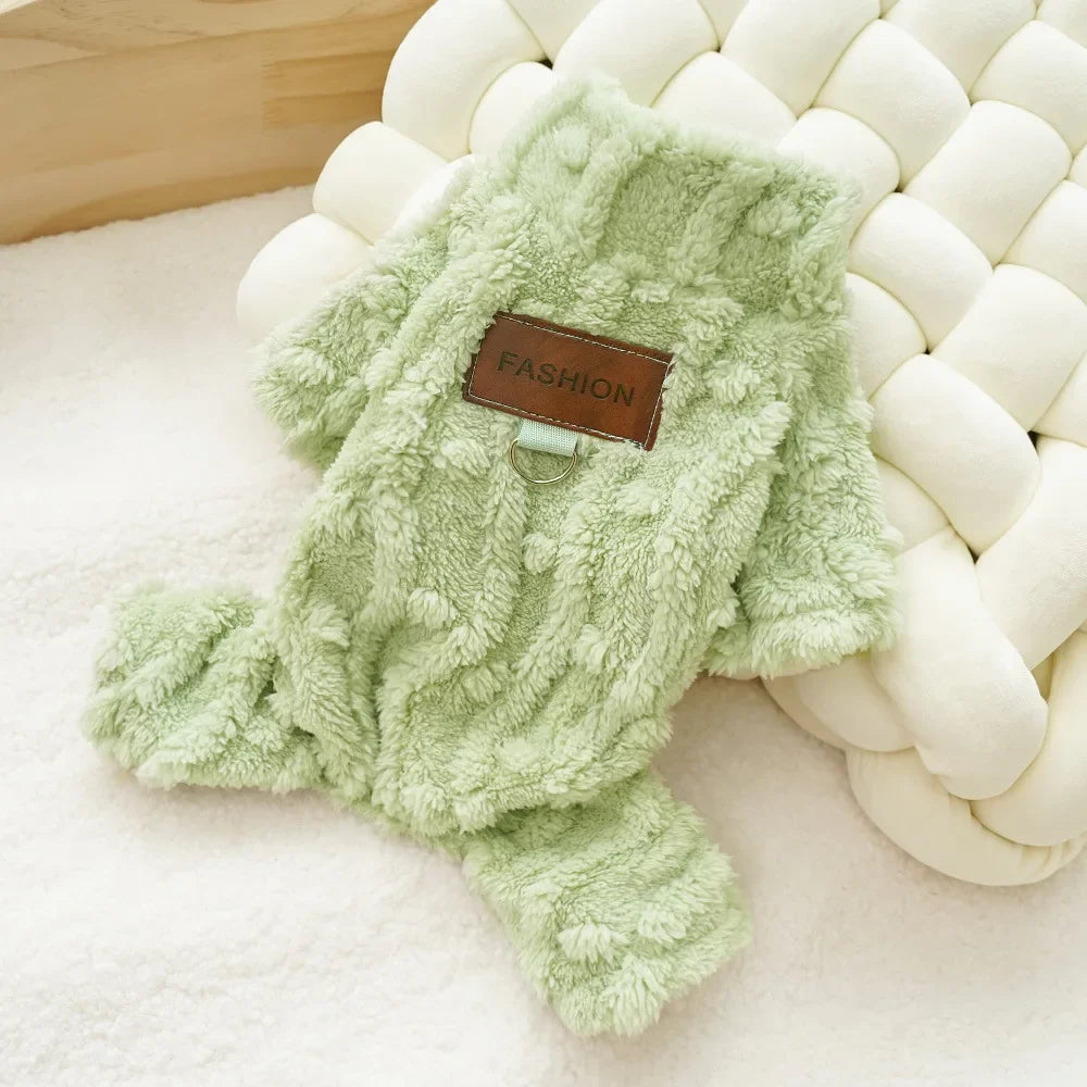 Cozy Fleece Pet Jumpsuit