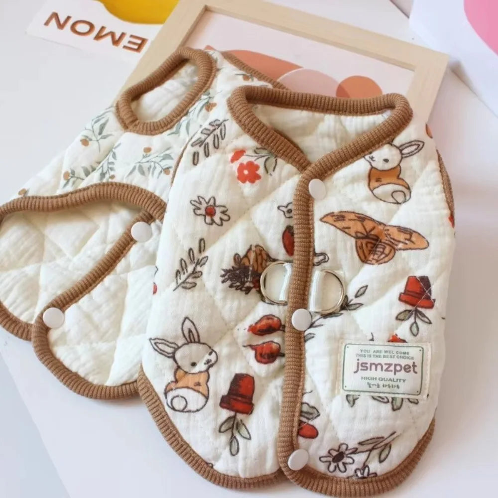Rabbit Print Pet Jacket